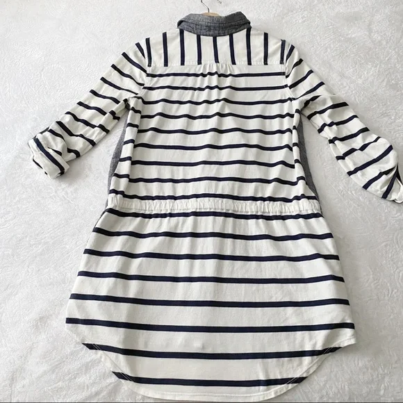 Anthropologie Postal Code Stripe & Chambray Tunic - Picture 6 of 13